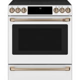 CAFE MATTE WHITE SLIDE-IN ELECTRIC RANGE WITH RADIENT AND CONVECTION - White|Black - Ranges - Additional View 24