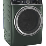 GE JADE GREEN FRONT LOAD 5.5CU SMART WASHER WITH STEAM - Dark Green - Washers - Additional View 3