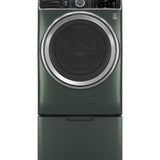GE JADE GREEN FRONT LOAD 5.5CU SMART WASHER WITH STEAM - Dark Green - Washers - Additional View 5