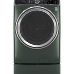 GE JADE GREEN FRONT LOAD 5.5CU SMART WASHER WITH STEAM - Dark Green - Washers - Additional View 6
