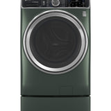 GE JADE GREEN FRONT LOAD 5.5CU SMART WASHER WITH STEAM - Dark Green - Washers - Additional View 6