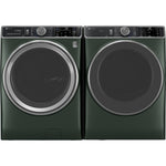 GE JADE GREEN FRONT LOAD 5.5CU SMART WASHER WITH STEAM - Dark Green - Washers - Additional View 7