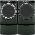 GE JADE GREEN FRONT LOAD 5.5CU SMART WASHER WITH STEAM - Dark Green - Washers - Additional View 8