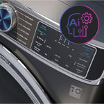 GE JADE GREEN FRONT LOAD 5.5CU SMART WASHER WITH STEAM - Dark Green - Washers - Additional View 17