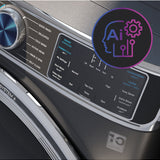 GE JADE GREEN FRONT LOAD 5.5CU SMART WASHER WITH STEAM - Dark Green - Washers - Additional View 17