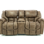 Baxter Reclining Loveseat With Console - Mocha