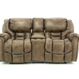 Baxter Reclining Loveseat With Console - Mocha