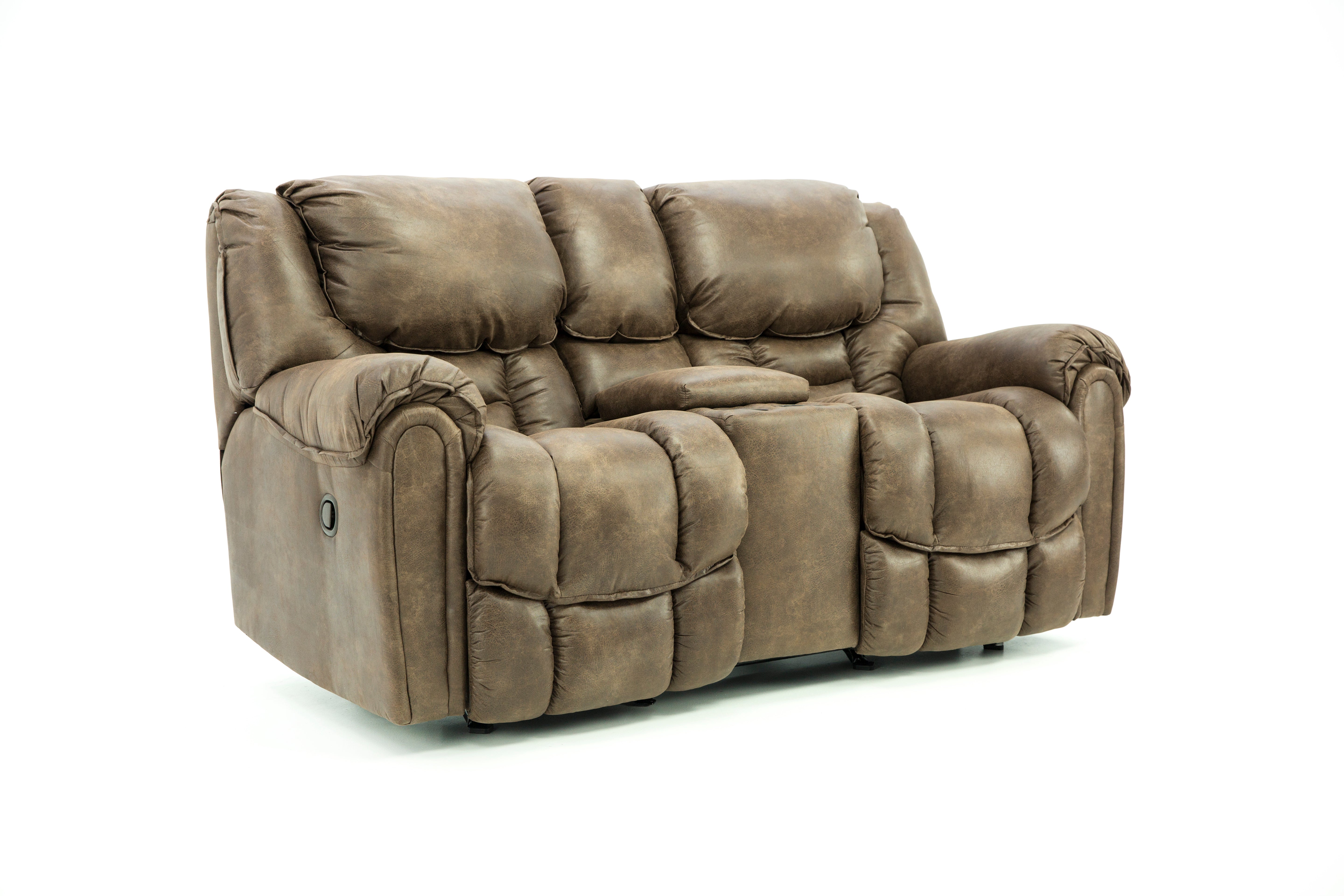 Baxter Reclining Loveseat With Console - Mocha - Additional View 1