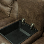 Baxter Reclining Loveseat With Console - Mocha - Additional View 4