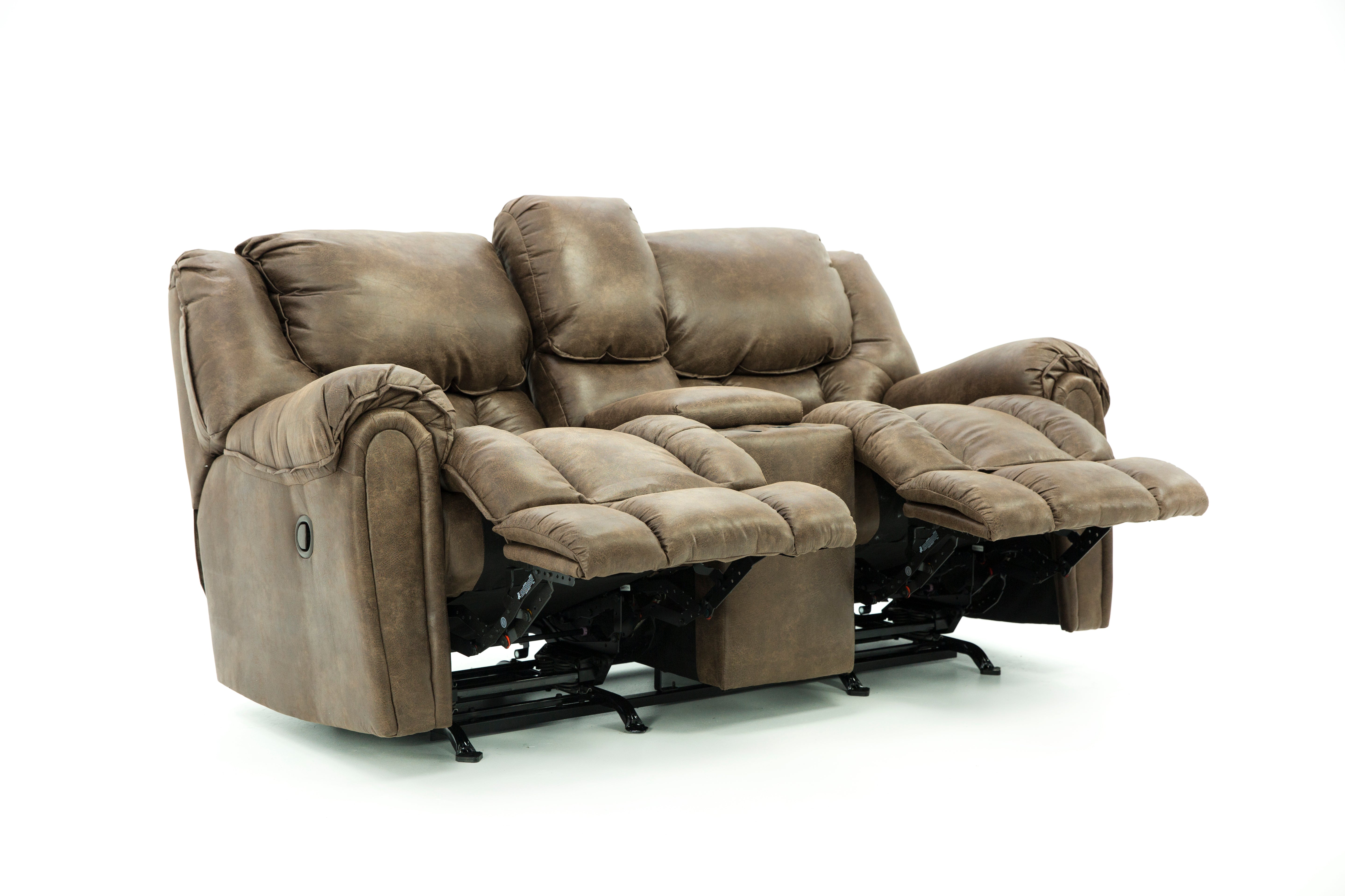 Baxter Reclining Loveseat With Console - Mocha - Additional View 6