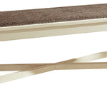Ashley Furniture - Bolanburg Dining Room Bench - Beige Fabric|Wood - Benches