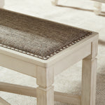 Ashley Furniture - Bolanburg Dining Room Bench - Beige Fabric|Wood - Benches - Additional View 2
