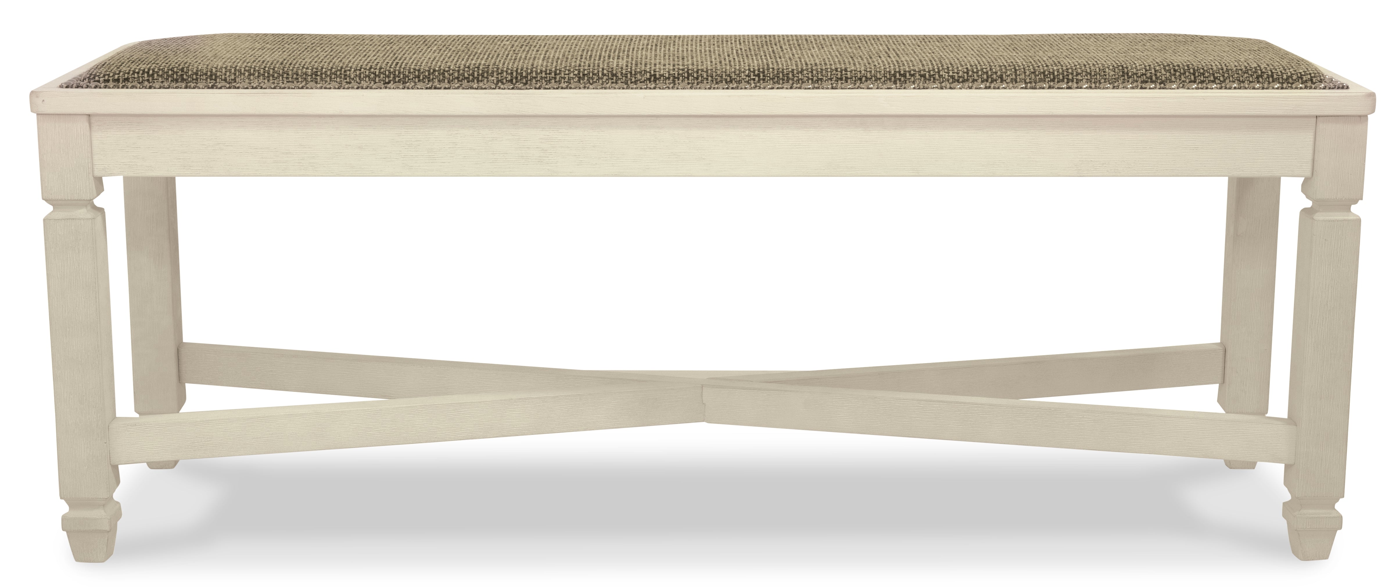 Ashley Furniture - Bolanburg Dining Room Bench - Beige Fabric|Wood - Benches - Additional View 7