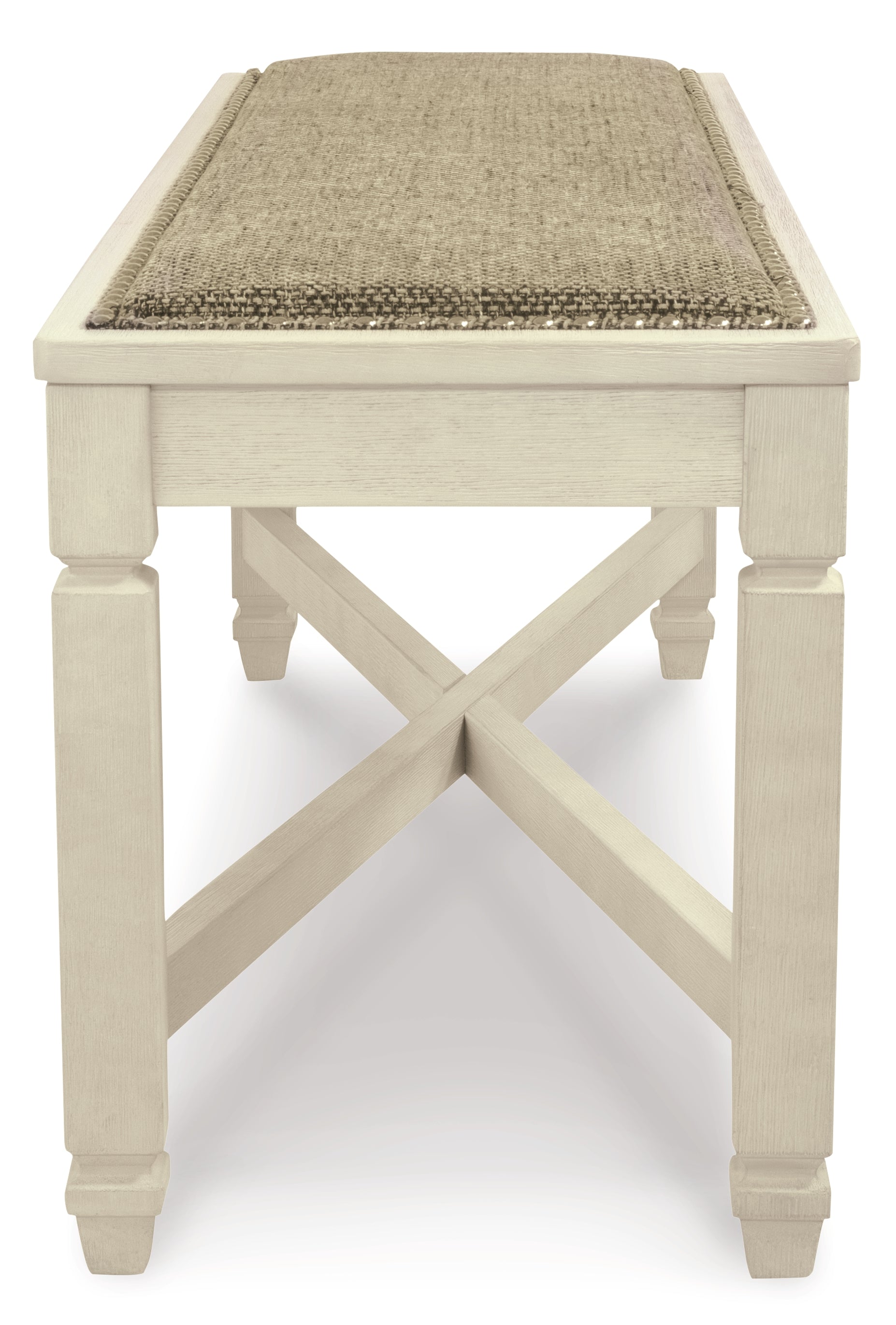 Ashley Furniture - Bolanburg Dining Room Bench - Beige Fabric|Wood - Benches - Additional View 9