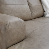 Ashley Furniture - Amuleto Desert Sectional - Beige Leather Match - Sectionals - Additional View 2