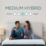 Tempur Sealy - Proadapt 2.0 Medium Hybrid King Mattress - White|Black Fabric - Mattresses