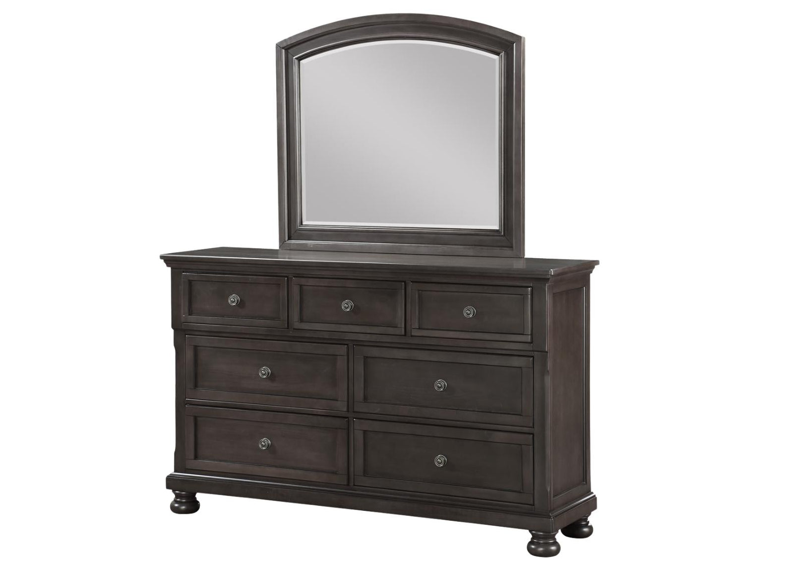 Kingsman Dresser And Mirror - Grey