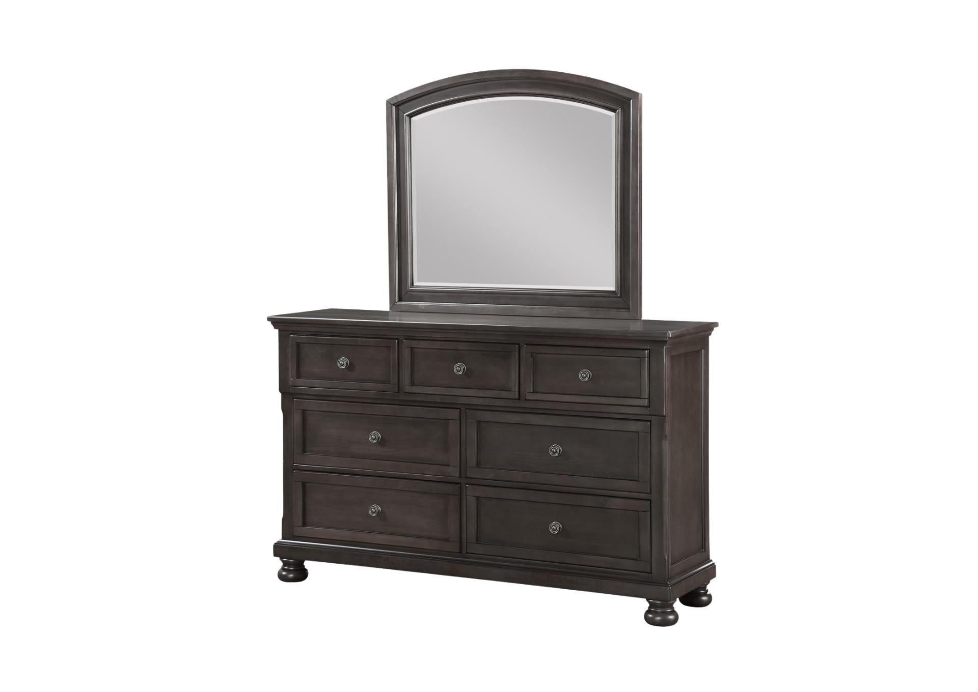 Kingsman Dresser And Mirror - Grey