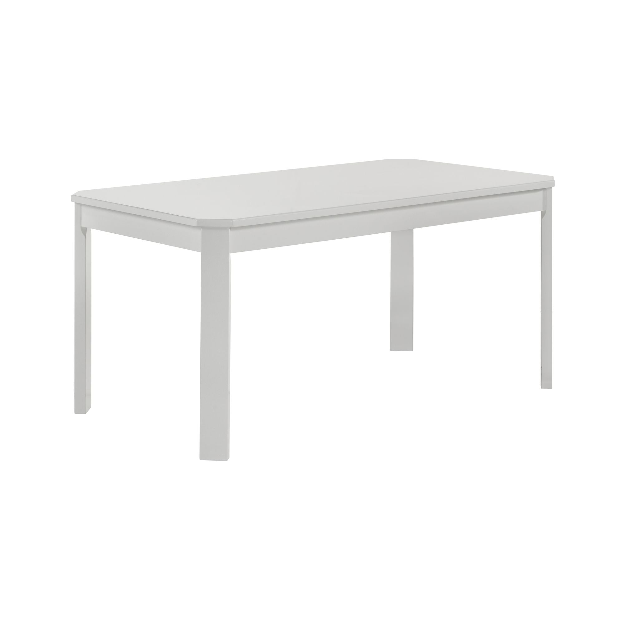 Elements International - KIDS 5PC TABLE AND CHAIR SET - White Wood - Dining Room Sets - Additional View 1
