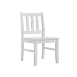 Elements International - KIDS 5PC TABLE AND CHAIR SET - White Wood - Dining Room Sets - Additional View 3