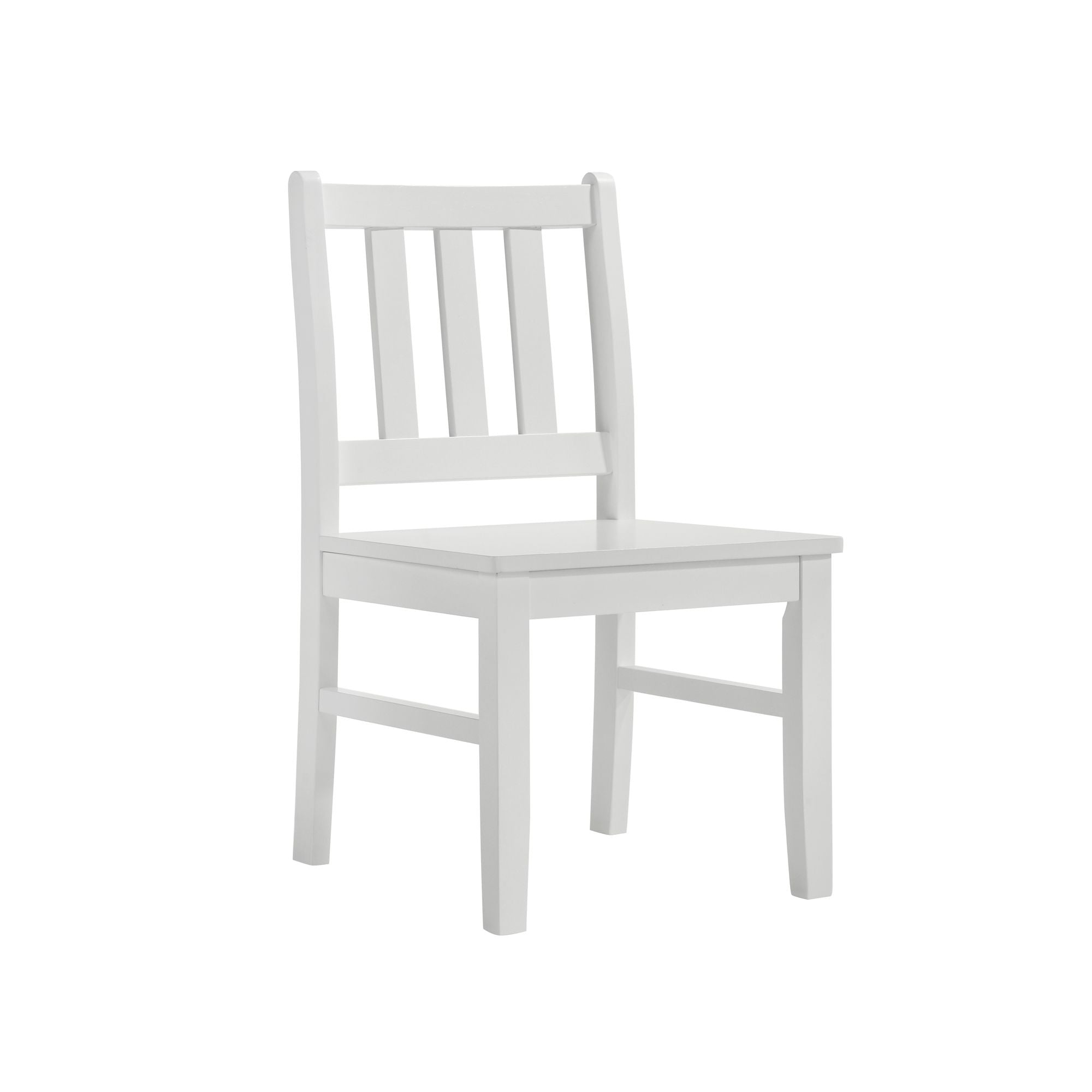 Elements International - KIDS 5PC TABLE AND CHAIR SET - White Wood - Dining Room Sets - Additional View 3