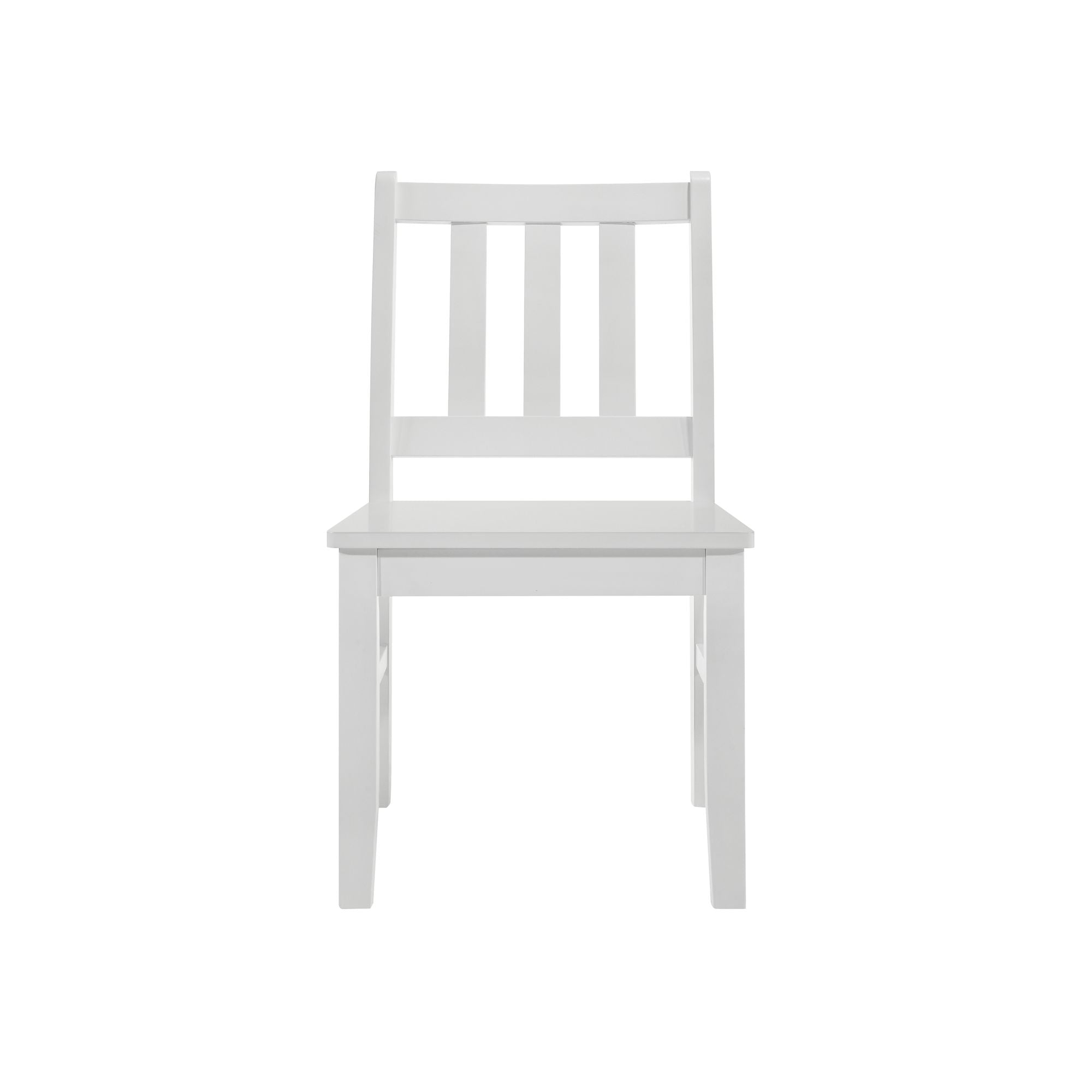 Elements International - KIDS 5PC TABLE AND CHAIR SET - White Wood - Dining Room Sets - Additional View 4