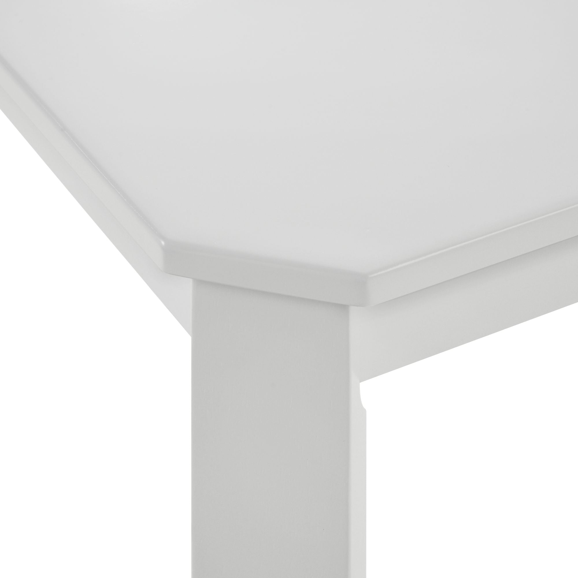 Elements International - KIDS 5PC TABLE AND CHAIR SET - White Wood - Dining Room Sets - Additional View 6