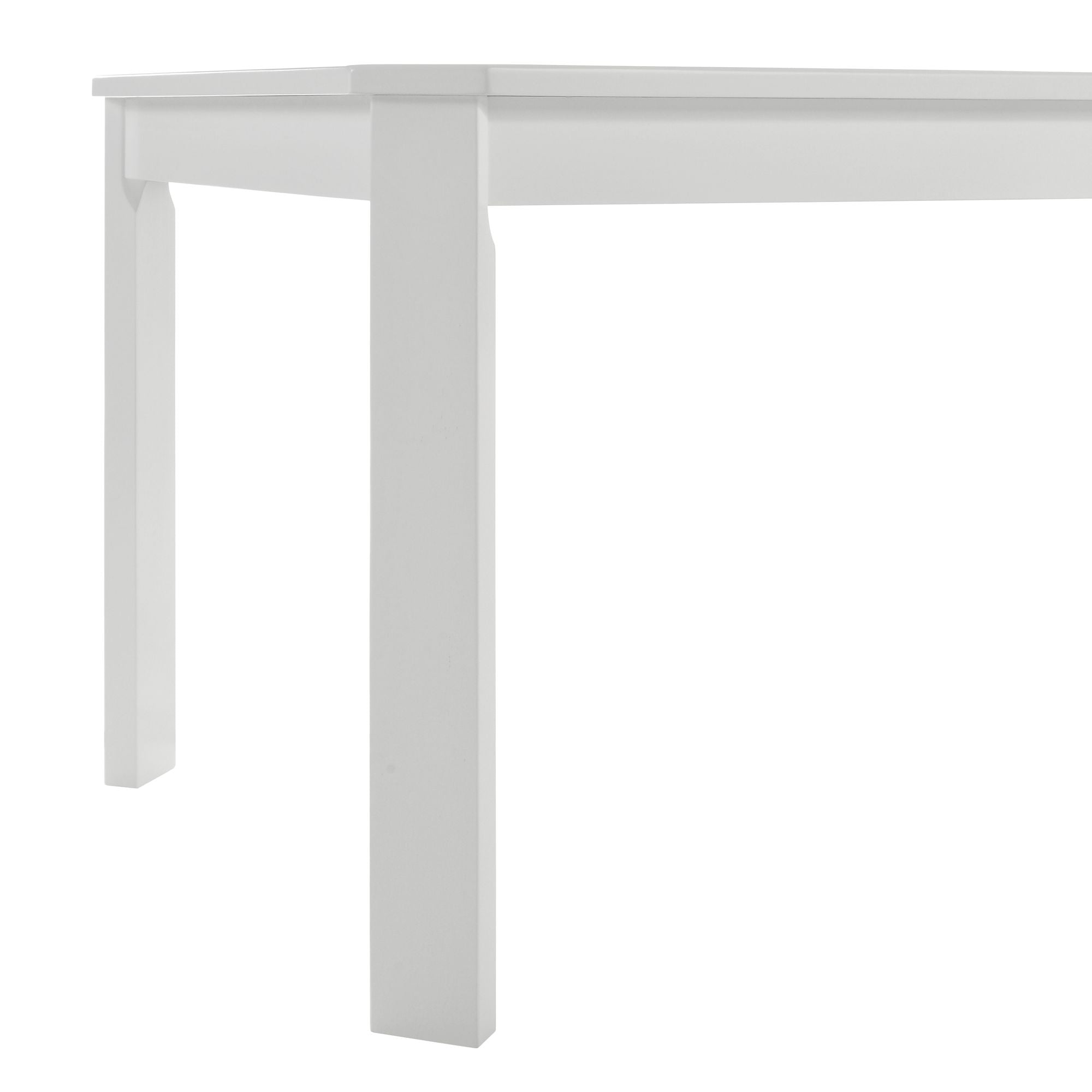 Elements International - KIDS 5PC TABLE AND CHAIR SET - White Wood - Dining Room Sets - Additional View 7