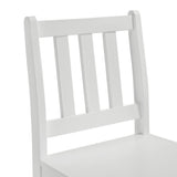 Elements International - KIDS 5PC TABLE AND CHAIR SET - White Wood - Dining Room Sets - Additional View 8