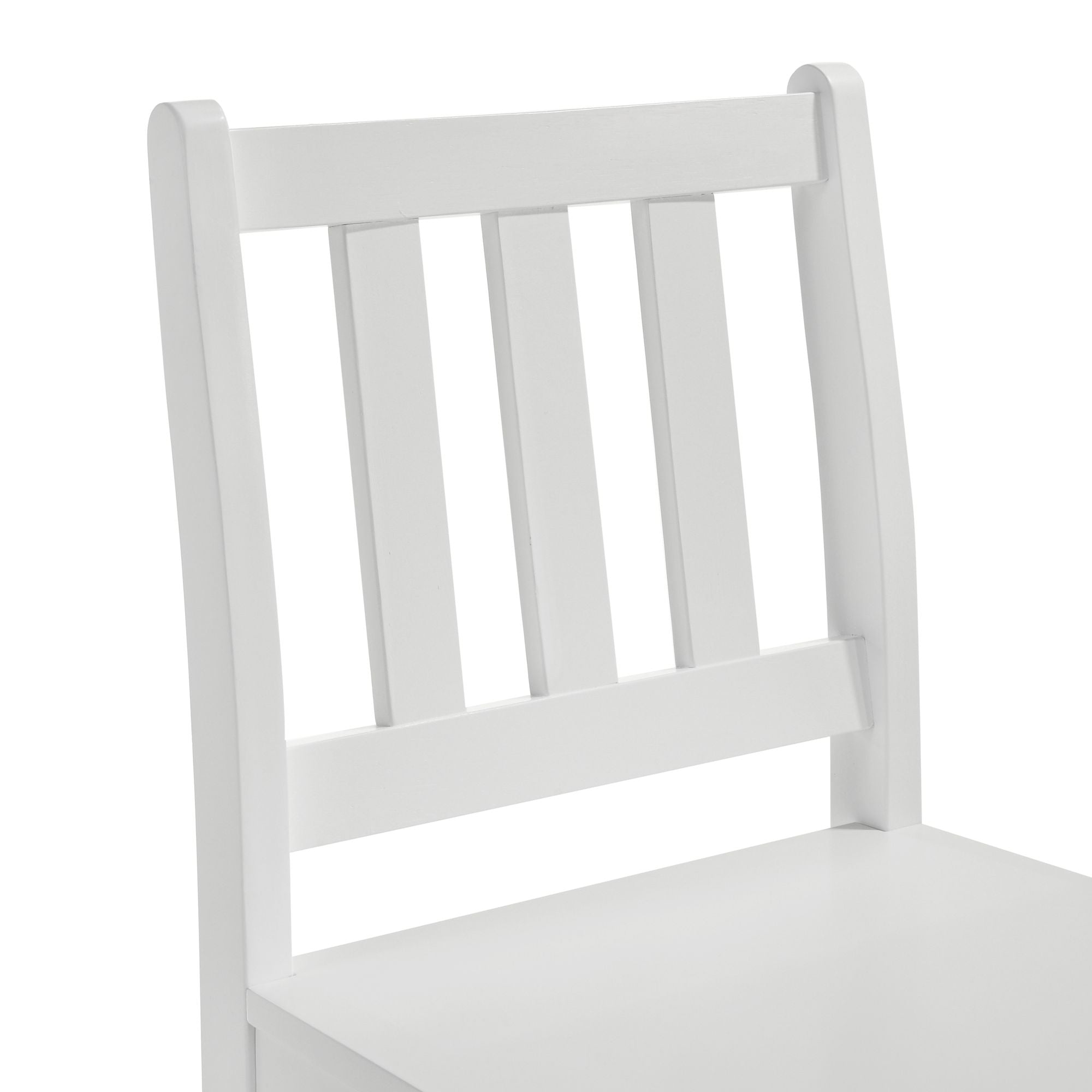 Elements International - KIDS 5PC TABLE AND CHAIR SET - White Wood - Dining Room Sets - Additional View 8