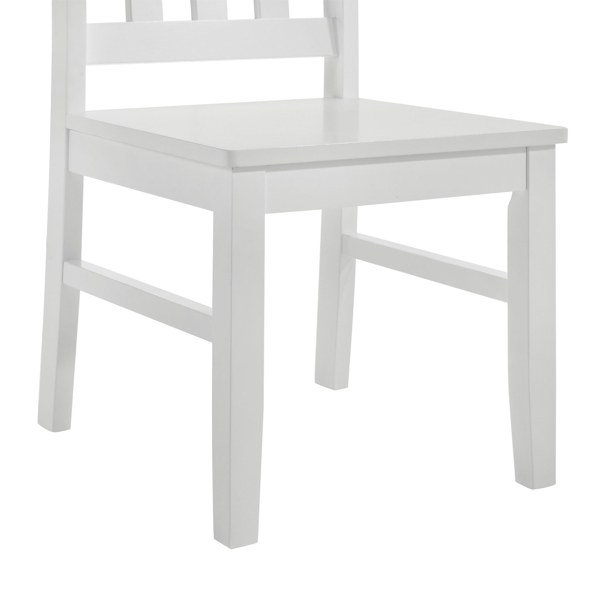 Elements International - KIDS 5PC TABLE AND CHAIR SET - White Wood - Dining Room Sets - Additional View 9