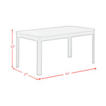 Elements International - KIDS 5PC TABLE AND CHAIR SET - White Wood - Dining Room Sets - Additional View 11
