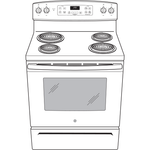 GE BLACK 5CU FREE-STANDING ELECTRIC RANGE - Ranges - Additional View 9