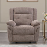 Steve Silver Furniture - SYDNEY GLIDER RECLINER - Light Brown Fabric - Chairs - Additional View 1