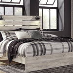 Ashley Furniture - Cambeck King Panel Bed With Lights - White - Beige Wood - Beds - Additional View 2