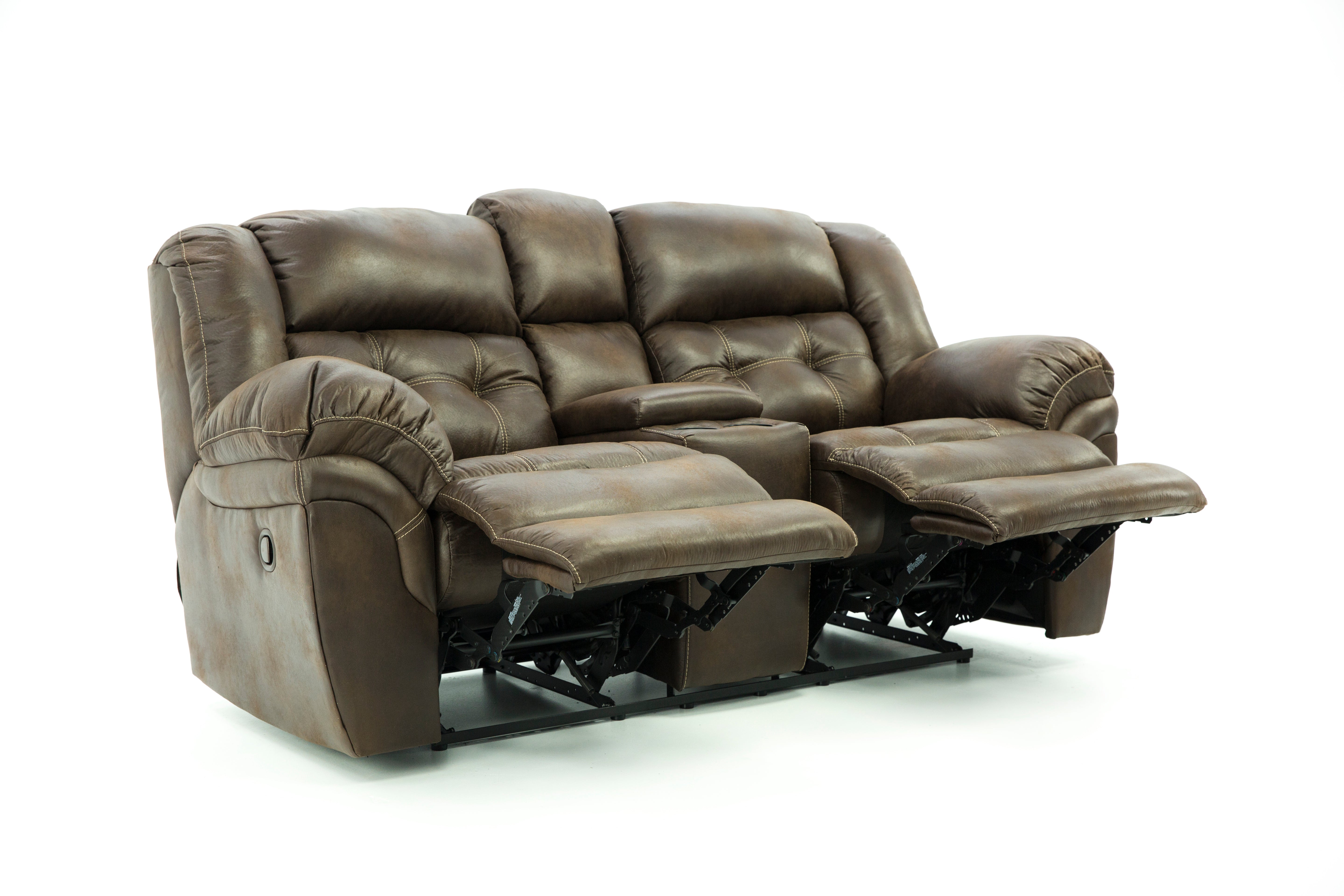 Haygen Reclining Loveseat With Console - Espresso - Additional View 5