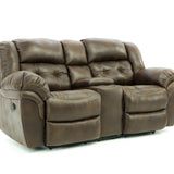 Haygen Power Loveseat With Console - Espresso - Additional View 1