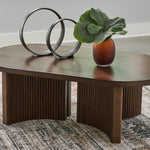 Ashley Furniture - KORESTONE COCKTAIL TABLE - Dark Brown Wood - Tables - Additional View 1