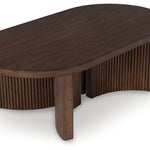 Ashley Furniture - KORESTONE COCKTAIL TABLE - Dark Brown Wood - Tables - Additional View 2