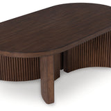 Ashley Furniture - KORESTONE COCKTAIL TABLE - Dark Brown Wood - Tables - Additional View 2