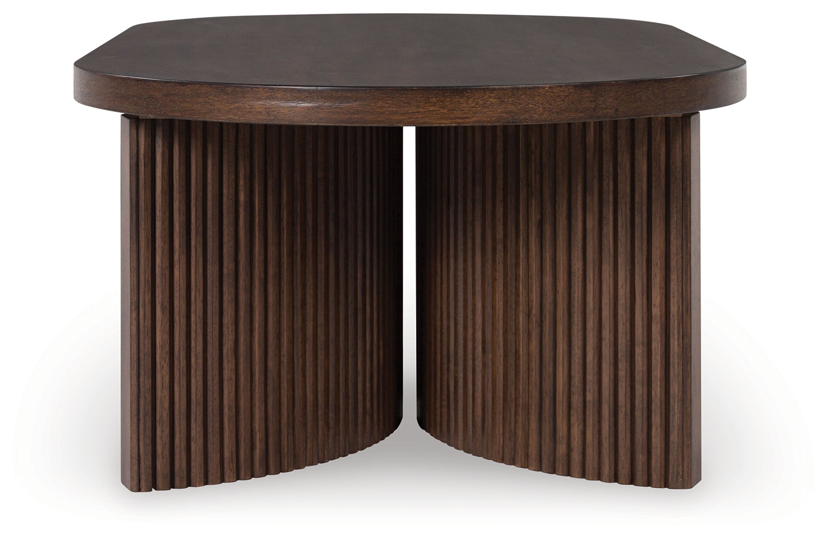 Ashley Furniture - KORESTONE COCKTAIL TABLE - Dark Brown Wood - Tables - Additional View 4