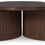 Ashley Furniture - KORESTONE COCKTAIL TABLE - Dark Brown Wood - Tables - Additional View 4