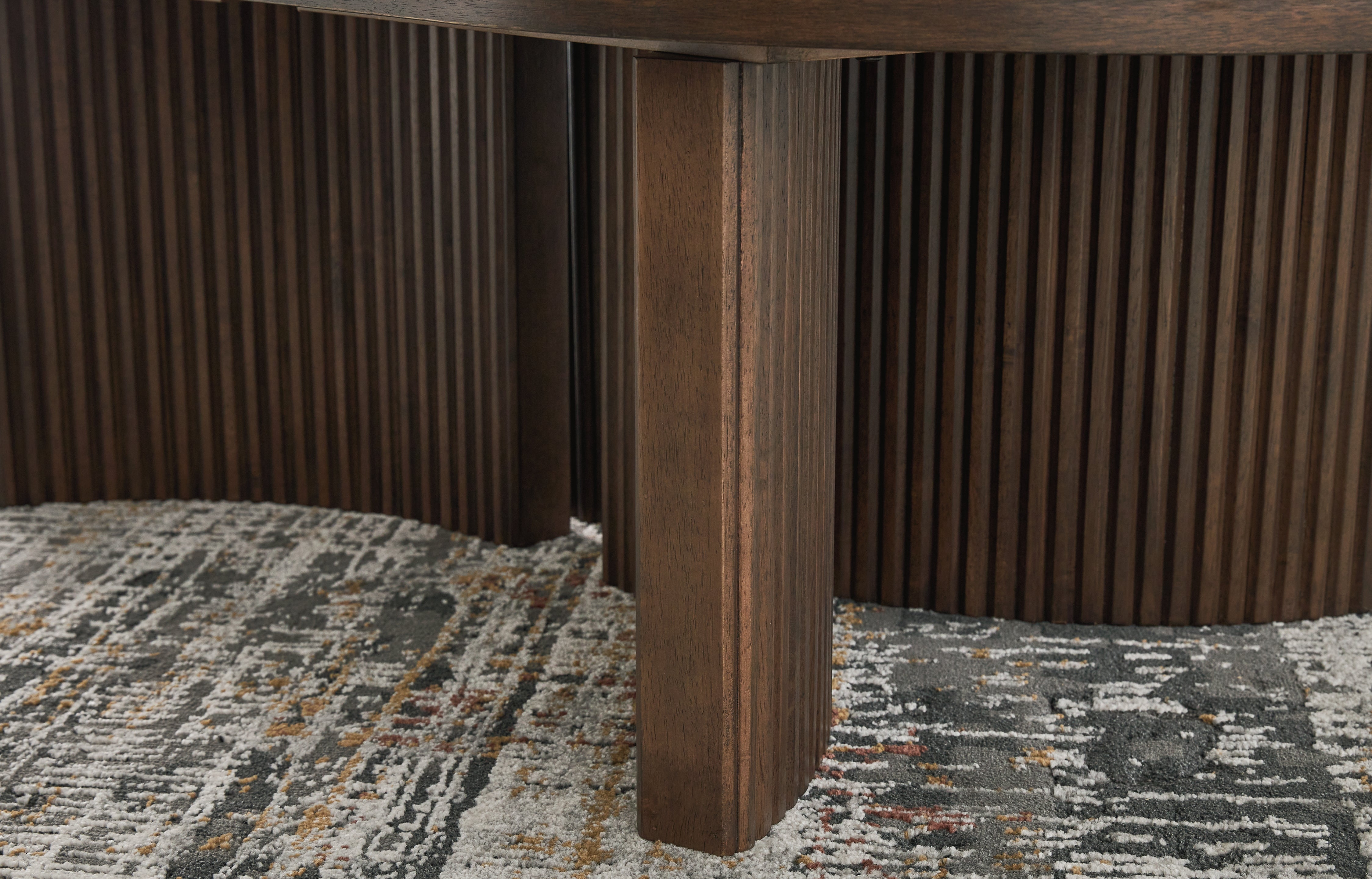 Ashley Furniture - KORESTONE COCKTAIL TABLE - Dark Brown Wood - Tables - Additional View 7
