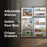 Element Black 18Cu Top Freezer Refrigerator
