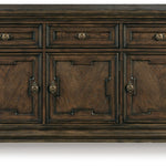 Ashley Furniture - Maylee Dining Buffet - Dark Brown Wood - Servers - Additional View 3