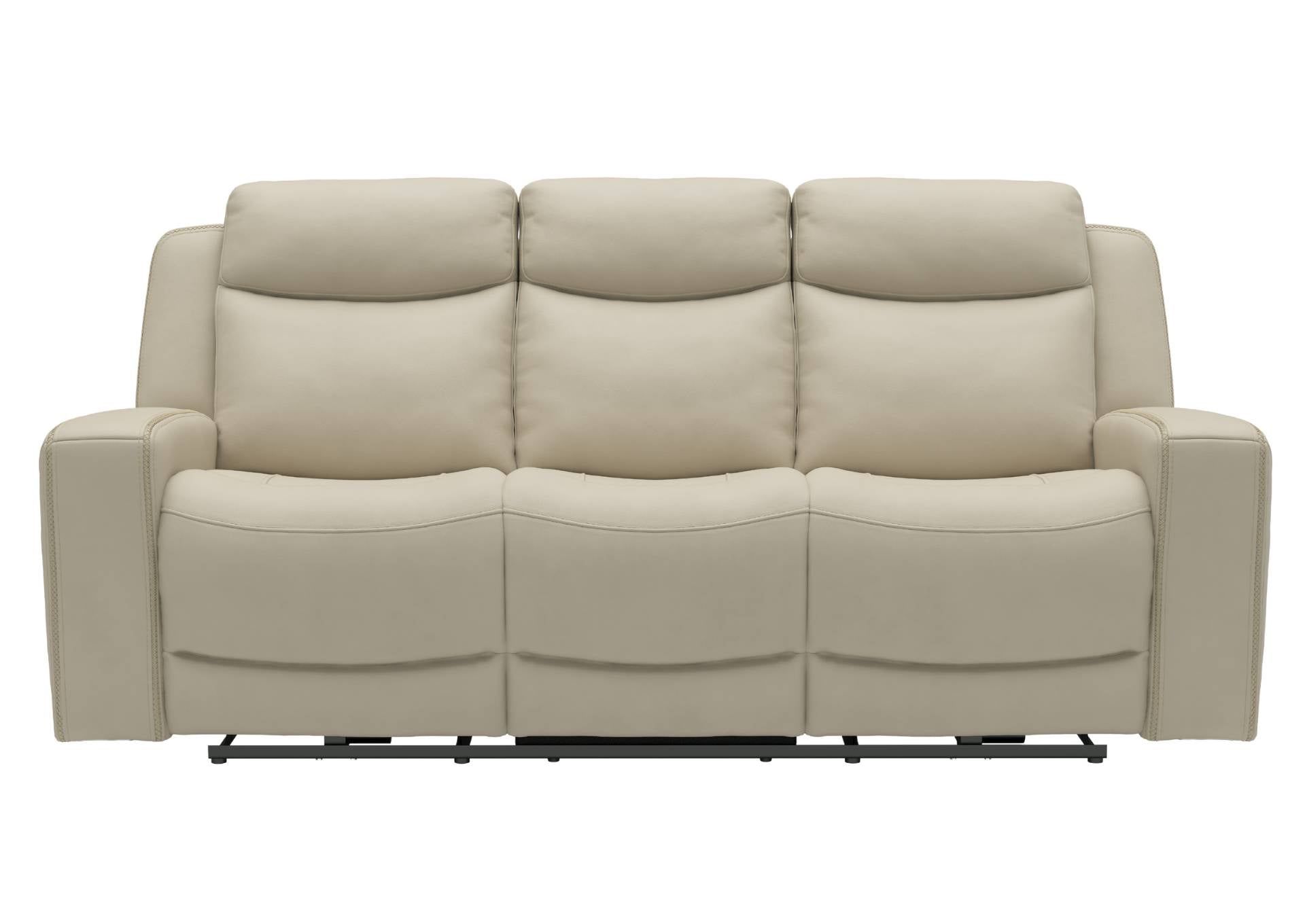 Adeline Leather Power Sofa - Pristine