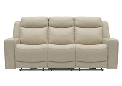 Adeline Leather Power Sofa - Pristine