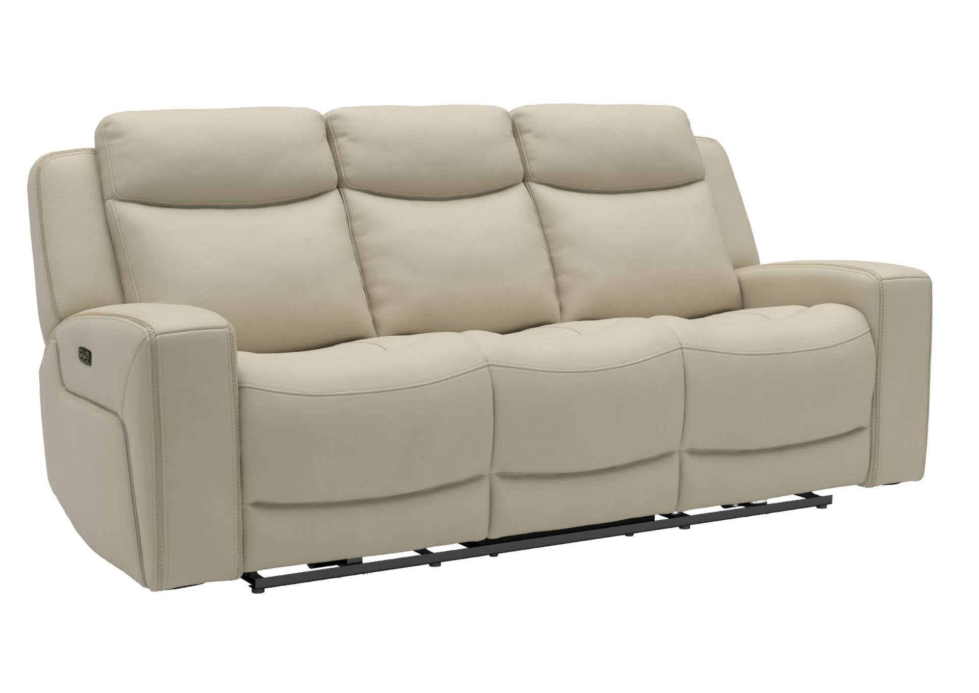 Adeline Leather Power Sofa - Pristine - Additional View 1