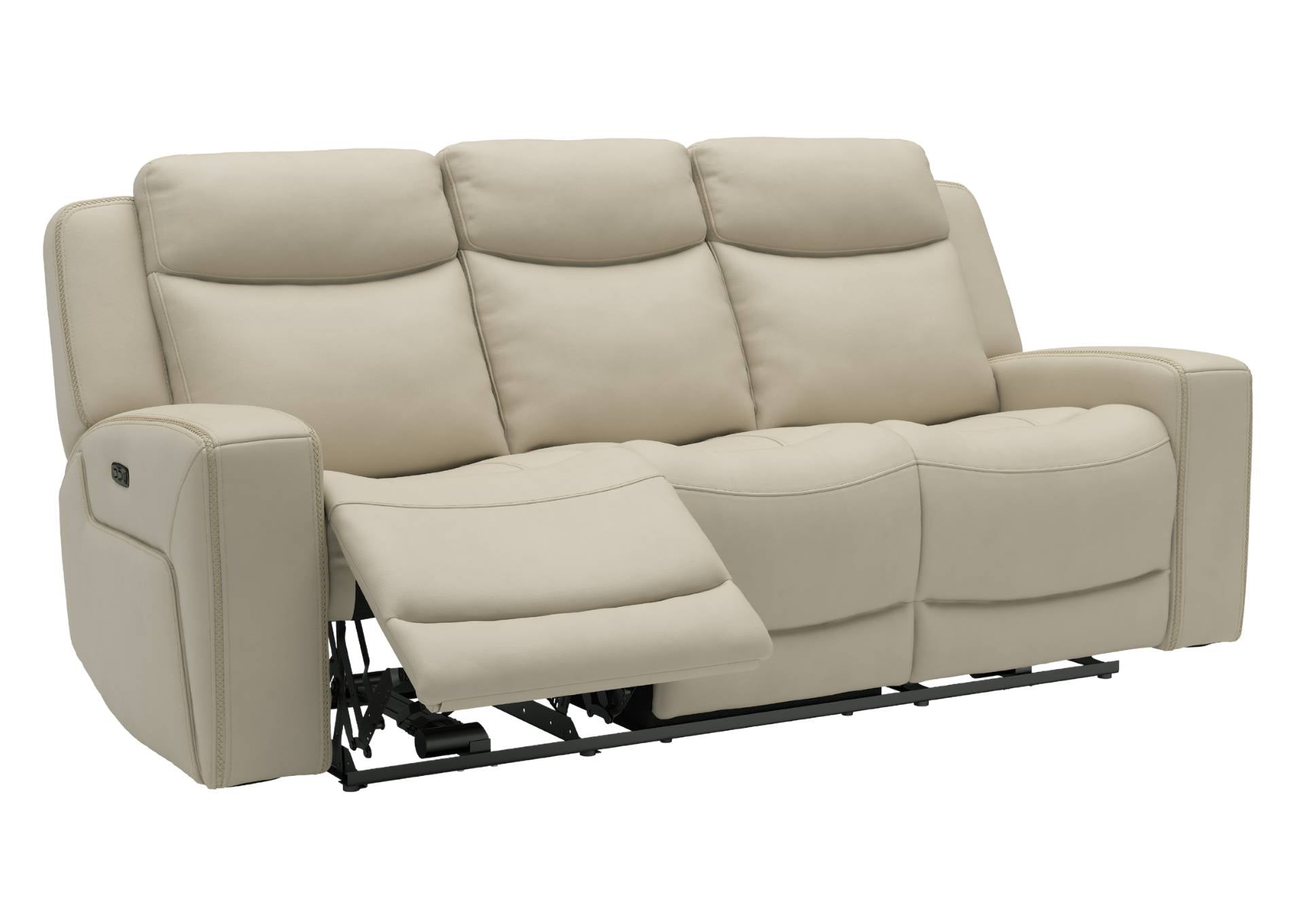 Adeline Leather Power Sofa - Pristine - Additional View 2