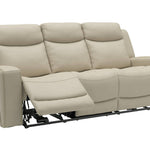 Adeline Leather Power Sofa - Pristine - Additional View 2